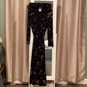 Bebe size med black with pink dots